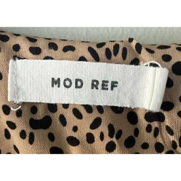 Mod Ref Cheetah Black & Brown Animal Print w/ lining A-line dress Size S Small - Picture 2 of 13